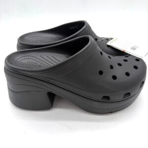 Crocs Siren Clog Black Size M11 W13 US 208547-001 Platform Chunky Heel New